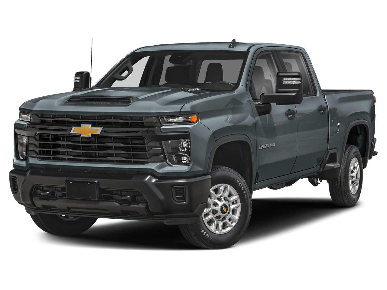 2024 Chevrolet Silverado 2500 HD Crew Cab Standard Box 4-Wheel Drive ZR2 in Slate Gray Metallic — front three-quarter view