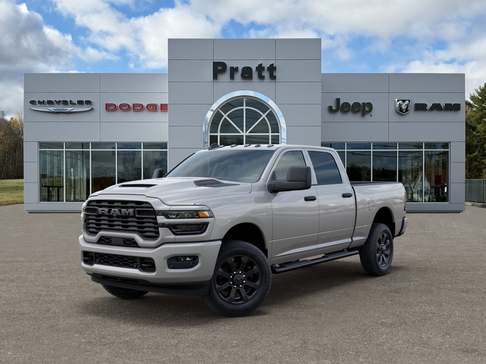 2026 RAM Ram 2500 RAM 2500 BLACK EXPRESS CREW CAB 4X4 6'4' BOX in Silver-Zynith Exterior Paint — front three-quarter view